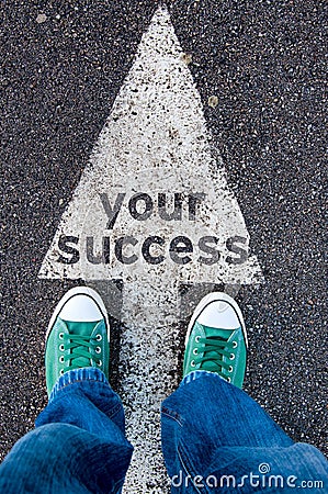 Your success sign Stock Photo