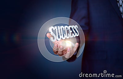 Your success is in your hands. Stock Photo