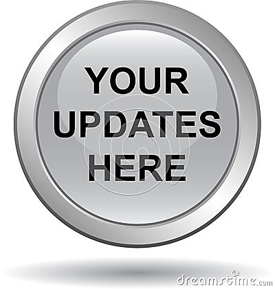 Your updates here web button Vector Illustration