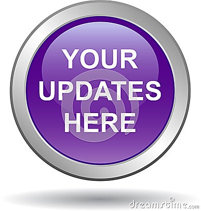 Your updates here web button Vector Illustration