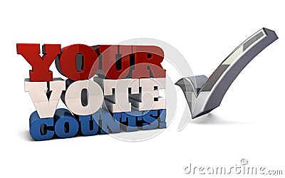 Your Vote Counts Stock Photo