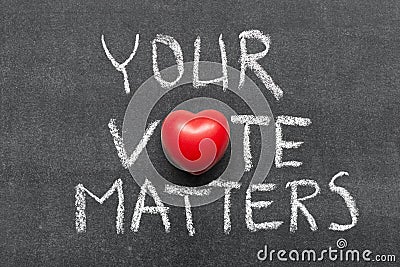 Your vote matters Stock Photo