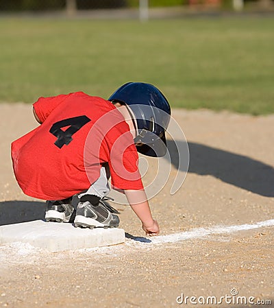 Youth baseball player Stock Photo