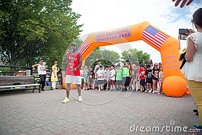 Youth City Challenge Obstacle Race START Editorial Stock Photo