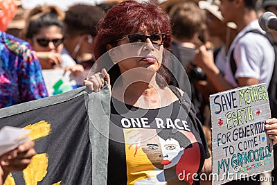 Youth Climate Change March Los Angeles Editorial Stock Photo