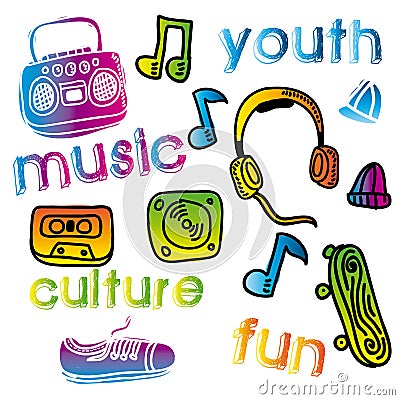 Youth culture Vector Illustration