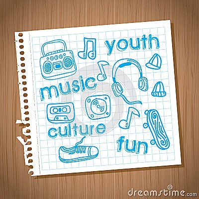 Youth culture Vector Illustration