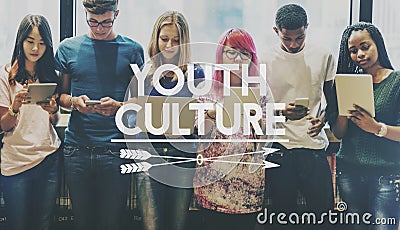 Youth Culture Lifestyle Teenager Young Teens Concept Stock Photo