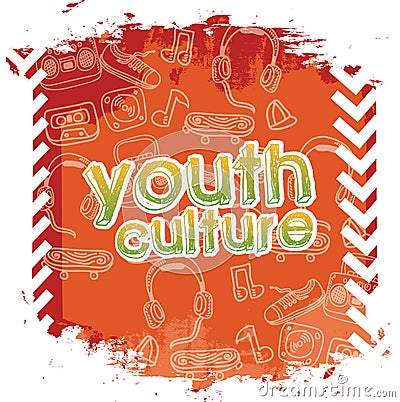 Youth culture Vector Illustration