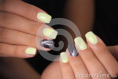 Youth manicure design Stock Photo