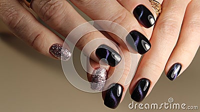 Youth manicure design Stock Photo