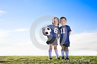 Youth Soccer Players Stock Photo