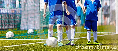 Youth Soccer Training Activities. Coaching Youth Soccer Stock Photo
