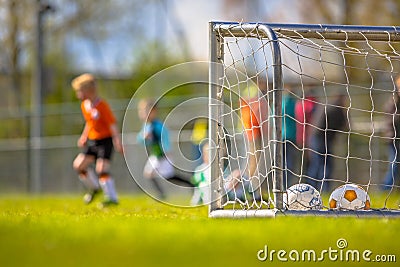 Youth soccer training Stock Photo