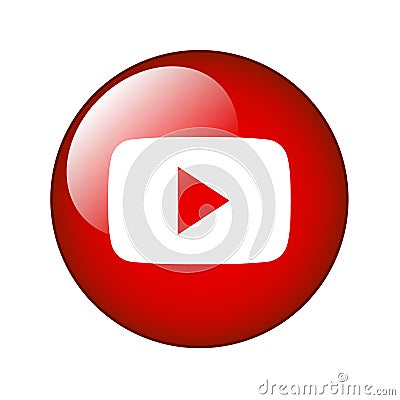 Youtube icon logo Vector Illustration