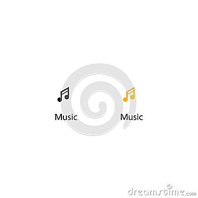 Youtube Music Icon Vector. Circle Musical Note Symbol of Channel Vector Illustration