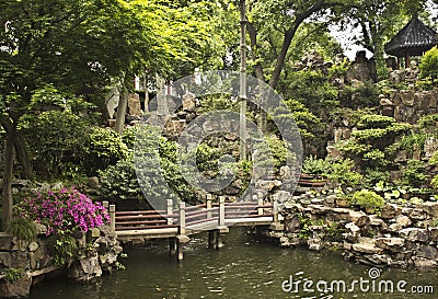 Yu Yuan Gardens in Shanghai, China Stock Photo