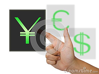 Yuan monetary Stock Photo