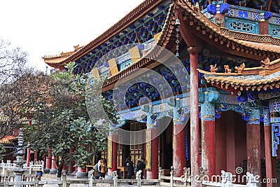 Yuan tong temple in Kunming China Editorial Stock Photo