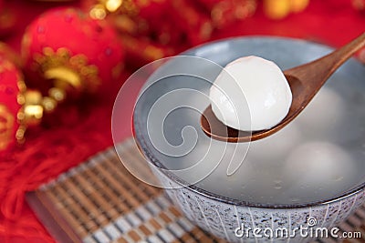 Yuanxiao or Tangyuan food in the Lantern Festival Stock Photo