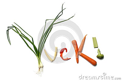 Yuck! Vegetables! Stock Photo