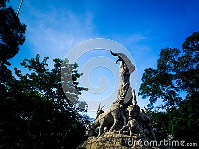 Yuexiu Park, Guangzhou city, China Editorial Stock Photo