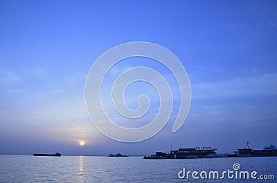 Yueyang City, Hunan province China Stock Photo