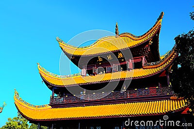 Yueyang Tower was built in 220 AD, and is one of the four famous towers in China Editorial Stock Photo