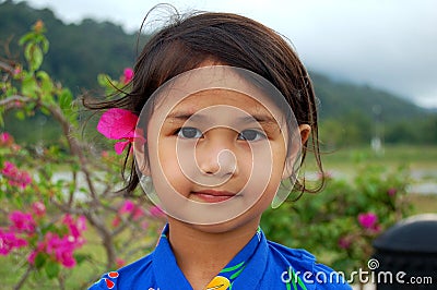 Yukata Girl Stock Photo