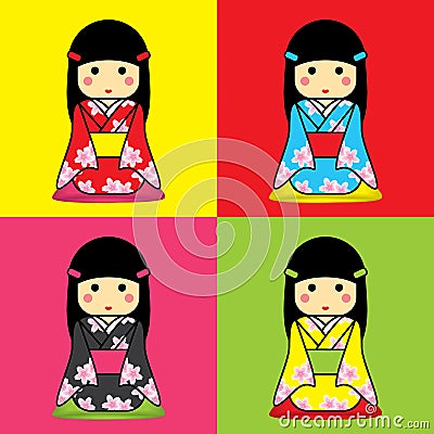 Yukata Vector Illustration