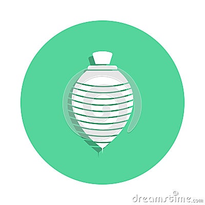 yule icon in badge style. One of toys collection icon can be used for UI, UX Stock Photo