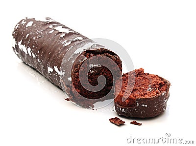 Yule log Stock Photo