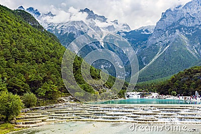 The Yulong snowmountain Stock Photo