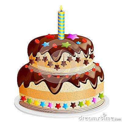 Yummy Cake Vector Illustration