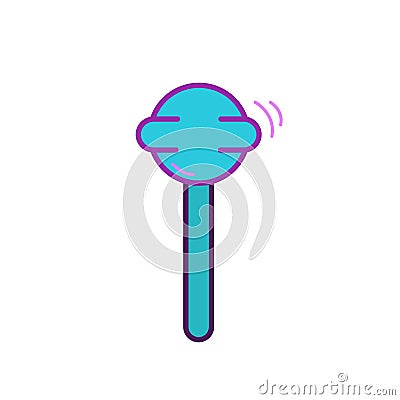 Yummy candy lollipop for kids for halloween candy or life vector illustration Vector Illustration