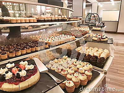 Yummy dessert buffet of cakes Editorial Stock Photo