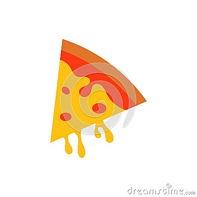 Yummy Pizza Vector icon design illustration Vector Illustration