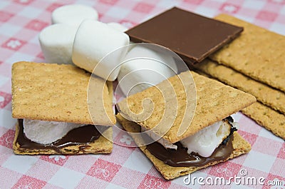 Yummy S'mores Stock Photo