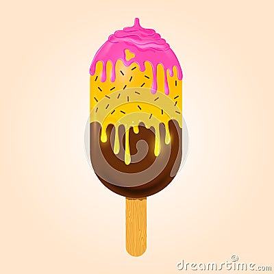 Yummy Sweet Lolly Vector Illustration