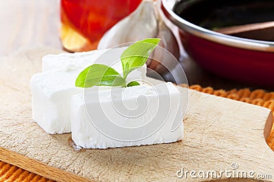 yummy white cheese Stock Photo