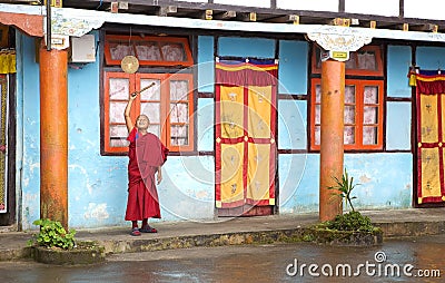 Yung Drung Kundrak Lingbon Monastery, West Sikkim, India Editorial Stock Photo