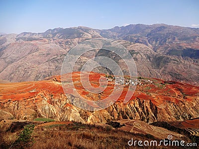 Yunnan dongchuan red field Stock Photo