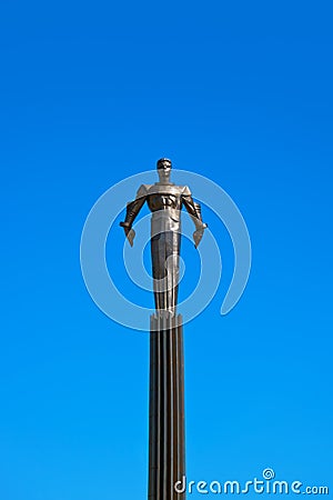 Yuri Gagarin monument - Moscow Russia Editorial Stock Photo