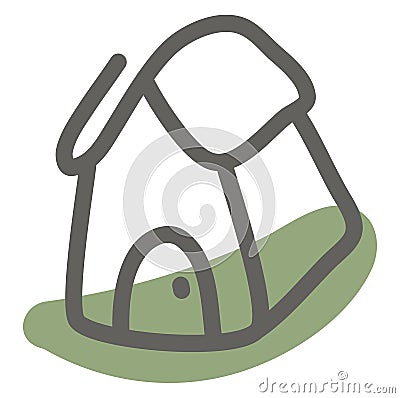 Yurt house, icon Vector Illustration