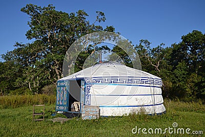 Yurt â€“ a mongolian ger Stock Photo