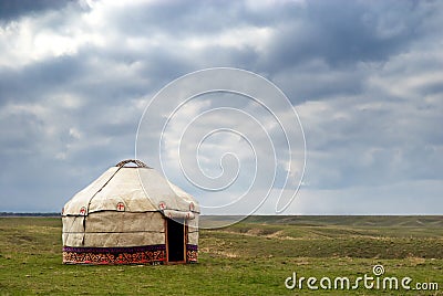 Yurt - Nomad's tent Stock Photo