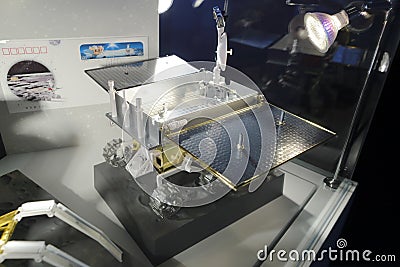 Yutu lunar rover model of china chang e iii lunar probe Editorial Stock Photo