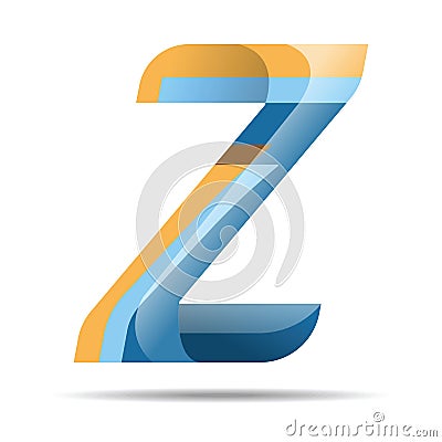 Z Letter Colorful Modern alphabet logo Vector Illustration