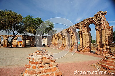 Zaña convents of the Catholic religion during the 16th century Belonging to the viceroyalty of Peru destroyed by the rise Stock Photo