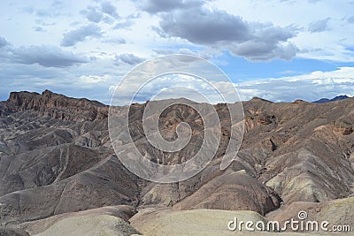 Zabriskie Point (Death Valley National Park, California - USA) Stock Photo